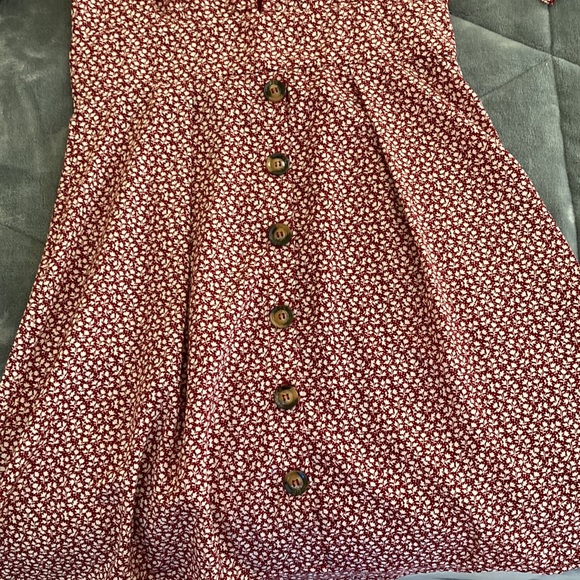 Hyped unicorn Red & White Patterned Dress - Picture 3 of 7